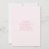 Baby in Bloom Bow Baby shower Girl Kaart (Achterkant)