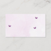 Baby in Bloom Bow Baby shower Luier Raffle Informatiekaartje (Achterkant)