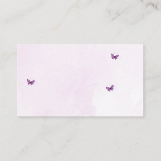 Baby in Bloom Bow Baby shower Luier Raffle Informatiekaartje (Achterkant)