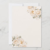 Baby in Bloom Bow Girl Baby Shower Kaart (Achterkant)