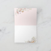 Baby in Bloom Bow Spring Garden Girl Baby shower Bedankkaart (Binnen)