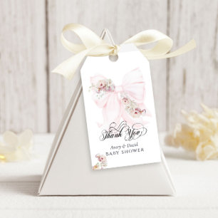 Baby in Bloom Bow Spring Garden Girl Baby shower Cadeaulabel