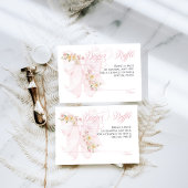 Baby in Bloom Bow Spring Garden Girl Baby shower Informatiekaartje