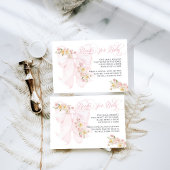 Baby in Bloom Bow Spring Garden Girl Baby shower Informatiekaartje