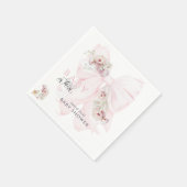Baby in Bloom Bow Spring Garden Girl Baby shower Servet (Hoek)
