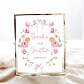 Baby in Bloom Bow Tuinboeken en geschenken Poster