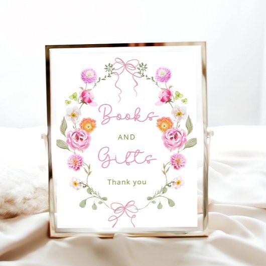 Baby in Bloom Bow Tuinboeken en geschenken Poster