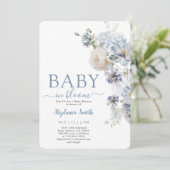 Baby in Bloom Boy Baby shower Kaart (Staand voorkant)