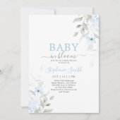 Baby in Bloom Boy Baby shower Uitnodiging (Voorkant)