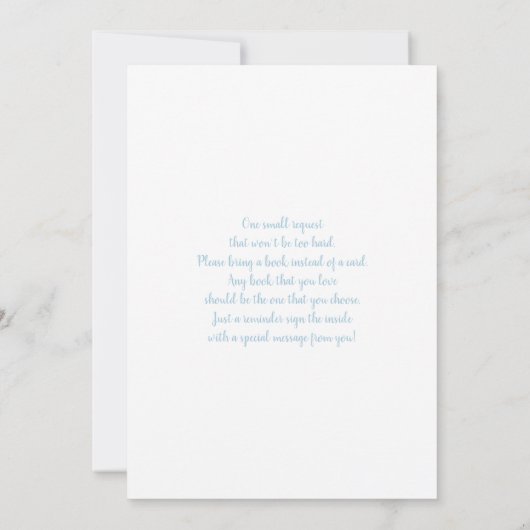 Baby in Bloom Boy Baby shower Uitnodiging (Achterkant)