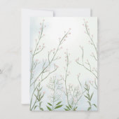 Baby in Bloom Boy Blue Bloemendouche Bedankkaart (Achterkant)