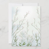 Baby in Bloom Boy Blue Bloemendouche Kaart (Achterkant)