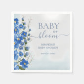 Baby in Bloom Boy Blue Bloemendouche Servet (Voorkant)