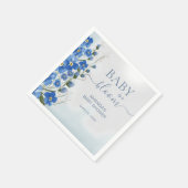 Baby in Bloom Boy Blue Bloemendouche Servet (Hoek)