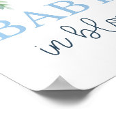 Baby in bloom boy-teken poster (Hoek)