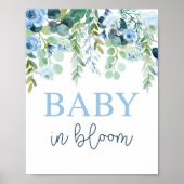 Baby in bloom boy-teken poster (Voorkant)