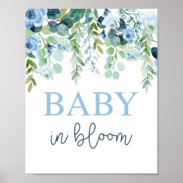 Baby in bloom boy-teken poster