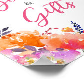 Baby in Bloom Bright Bloemen Boeken en Geschenken Poster (Hoek)