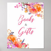 Baby in Bloom Bright Bloemen Boeken en Geschenken Poster (Voorkant)