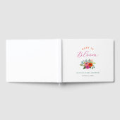 Baby in Bloom Bright Floral Baby shower Gastenboek (Volledig)