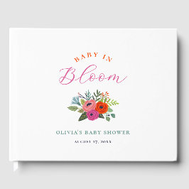 Baby in Bloom Bright Floral Baby shower Gastenboek