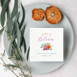 Baby in Bloom Bright Floral Baby shower Servet
