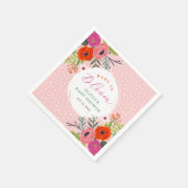 Baby in Bloom Bright Floral Baby shower Servet (Hoek)