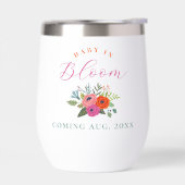 Baby in Bloom Bright Floral zwangerschapsaankondig (Links)