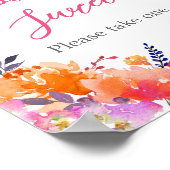 Baby in Bloom Bright Florals Baby's zijn zoet Poster (Hoek)