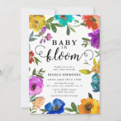Baby in Bloom Bright & vet Baby shower Kaart (Voorkant)