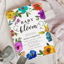 Baby in Bloom Bright & vet Baby shower