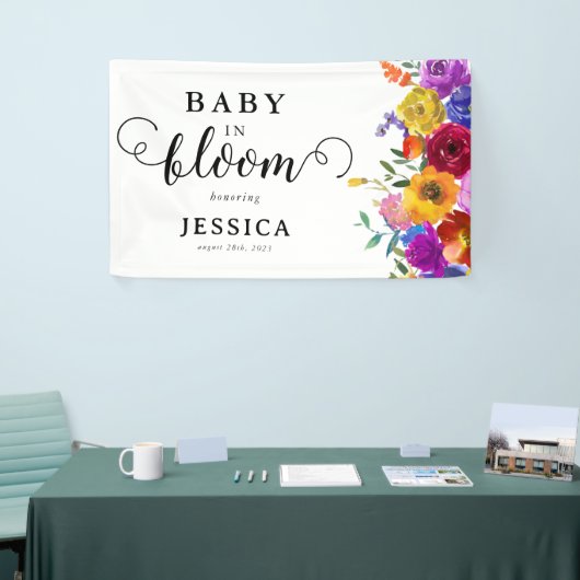 Baby in Bloom Bright & vet Baby shower Spandoek (Beurs)