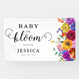 Baby in Bloom Bright & vet Baby shower Spandoek