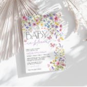 Baby in Bloom Butterfly Baby Shower Kaart