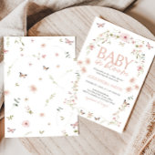 Baby in Bloom Butterfly Baby shower Kaart