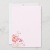 Baby in Bloom Butterfly Baby shower Uitnodiging (Achterkant)