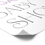 Baby in Bloom Butterfly Baby Shower Welcome Poster (Hoek)