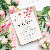 Baby in Bloom Cherry Blossom Baby shower Kaart