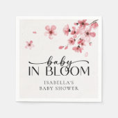 Baby in Bloom Cherry Blossom Baby shower Servet (Voorkant)