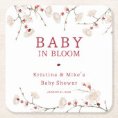 Baby in Bloom Cherry Blossom Kartonnen Onderzetters (Voorkant)