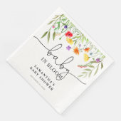 Baby in Bloom Colorful wildbloemen lentbloem Servet (Hoek)