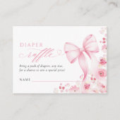 Baby in Bloom Coquette Diaper Raffle Informatiekaartje (Voorkant)