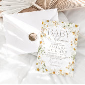 Baby in Bloom Daisy Baby shower Kaart