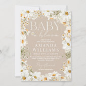 Baby in Bloom Daisy Baby shower Kaart (Voorkant)