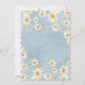 Baby in Bloom Daisy Baby shower Uitnodiging (Achterkant)