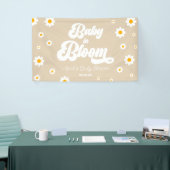 Baby in Bloom Daisy Flower Floral Tan Baby shower Spandoek (Beurs)