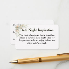 Baby in Bloom Date Night Inspiratiekaart Informatiekaartje