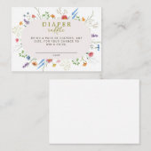 Baby in Bloom Diaper Raffle Enclosure Kaart (Voorkant / Achterkant)