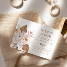 Baby In Bloom Donkere Terracotta Boho Boeket