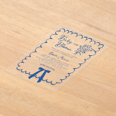 Baby in Bloom Doodle Baby Shower Uitnodiging (Laagn)